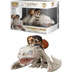 Funko Pop Rides Harry Potter - Harry Hermione Ron Riding Gringotts Dragon