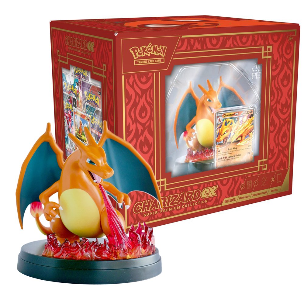 Cartas Pokemon TCG Charizard Cards Set y Figura Charizard 15cm