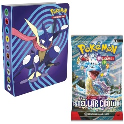 Cartas Pokemon TCG - Stellar Crown 10 Cards y Mini Album (Español)
