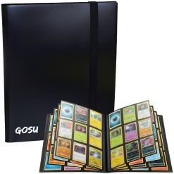 Album para Cartas Pokemon TCG y Magic para 360 cards - Negro - Binder Gosu