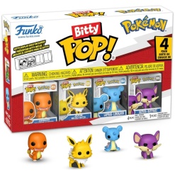 Funko Bitty Pop Pokemon - Charmander - Jolteon - Lapras - Rattata