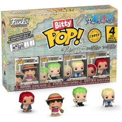 Funko Bitty Pop One Piece - Luffy - Zoro - Morgan - Shanks